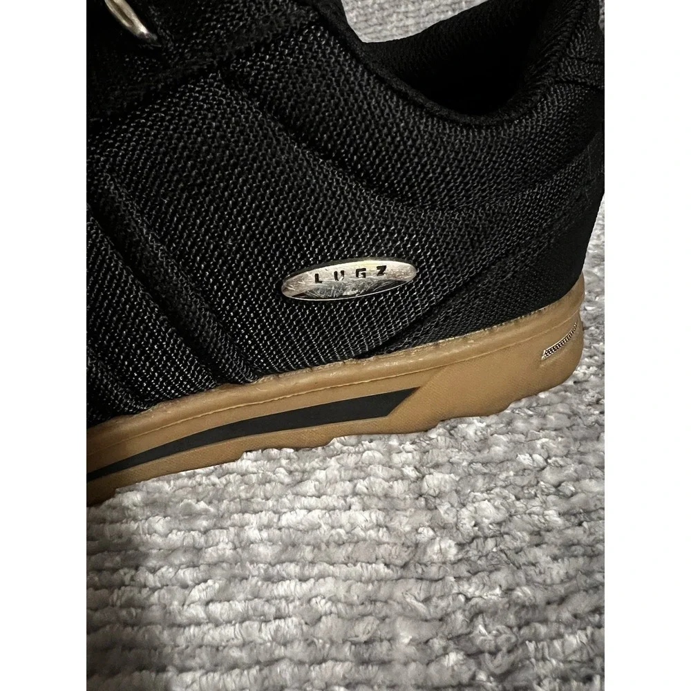 Lugz Changeover Men's 11.5 Black Gum Sole Low Top Work Utility Shoes